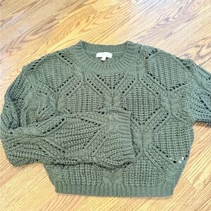 Olive Green Klesis Knit Sweater